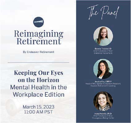 Reimagining Retirement Event Flier